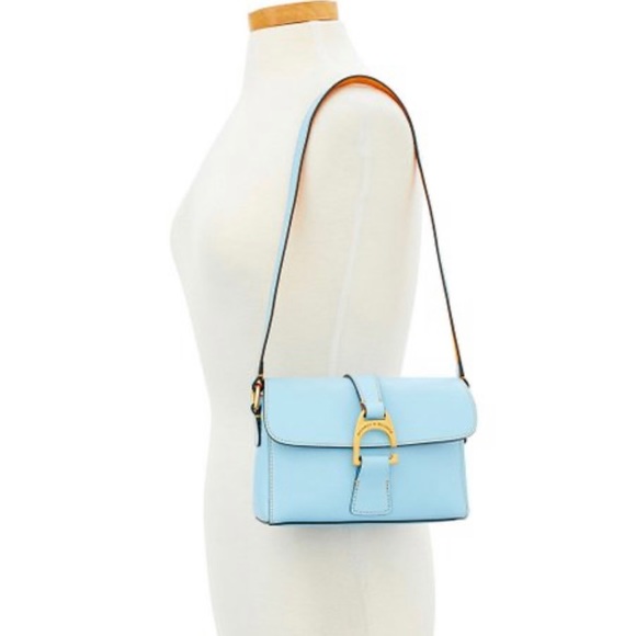 Dooney & Bourke Kyra Shoulder Bag Handbag Purse Midnight Blue Navy leather - Picture 16 of 16